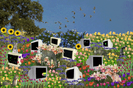 amidst the cyborg flowers
